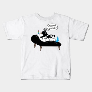 Therapist - Unicorn does not believe in itself. Kids T-Shirt